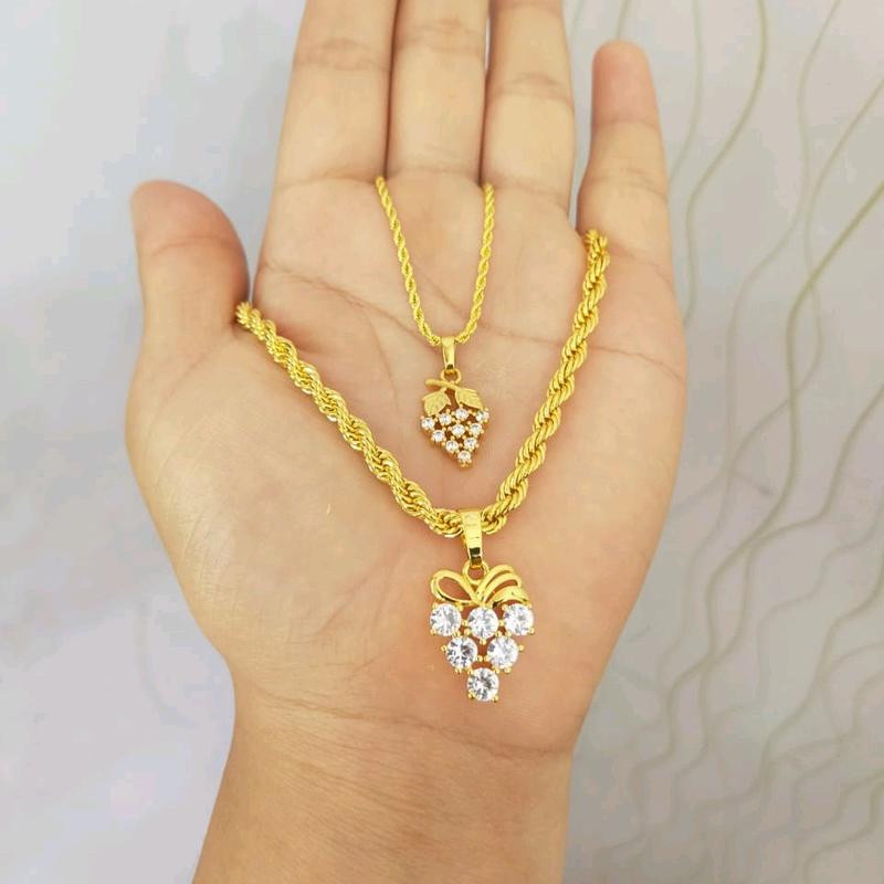 kalung tambang liontin anggur 1