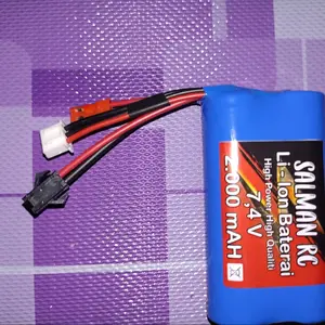 Salman RC Baterai RC Li-ion 2000mAh 7.4V 2S High Power High Quality untuk Kontrol Jarak Jauh