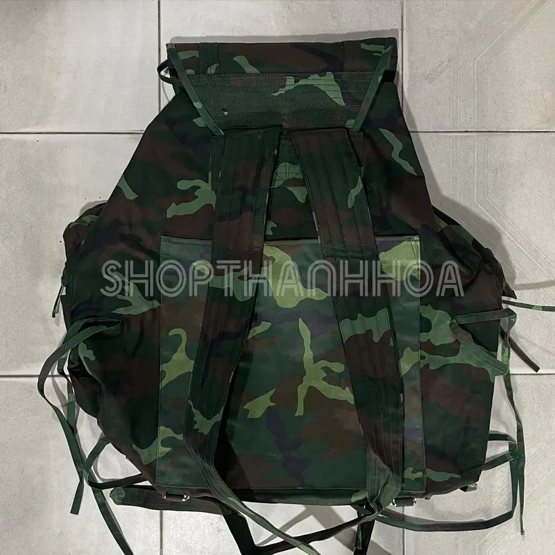 Balo con cóc màu xanh rằn ri, ba lô đeo vai backpack 3