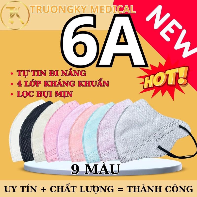 100C 6A TỰ TIN ĐI NẮNG Khẩu Trang 6A PT MASK Kháng Khuẩn 4Lớp Vải 4S Che Nắng Tốt Lọc Bụi Mịn MWomen Phụ Kiện Nhung Đèn