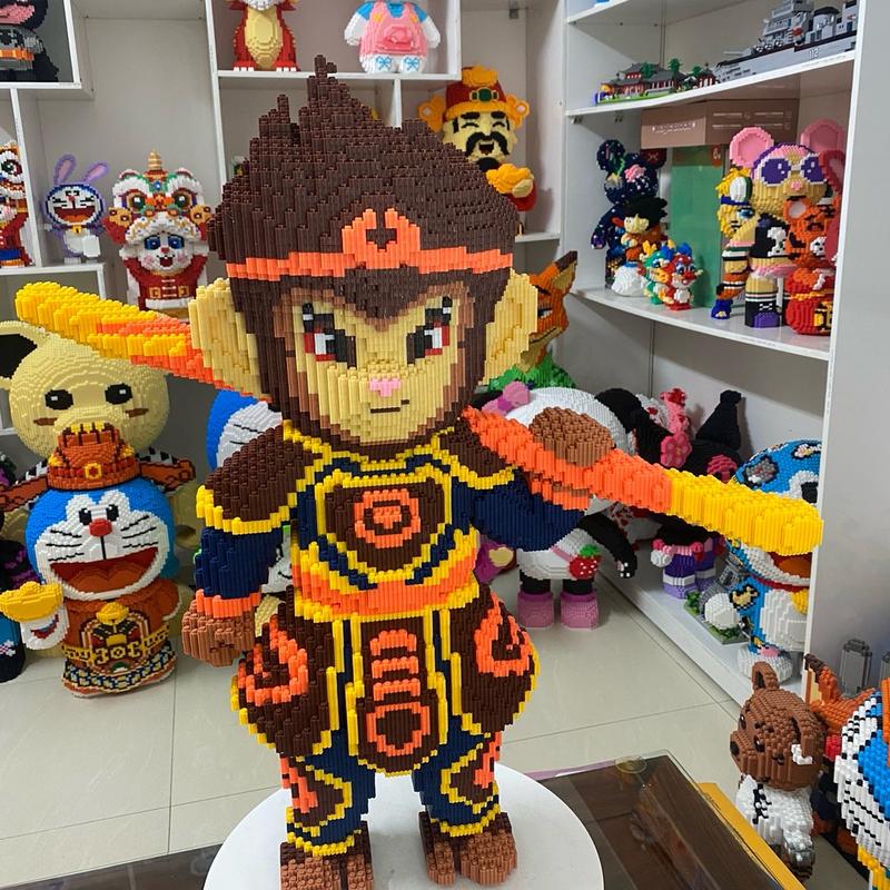 Mô hình lắp ghép wukong cao 70 cm  tặng búa+ keo   