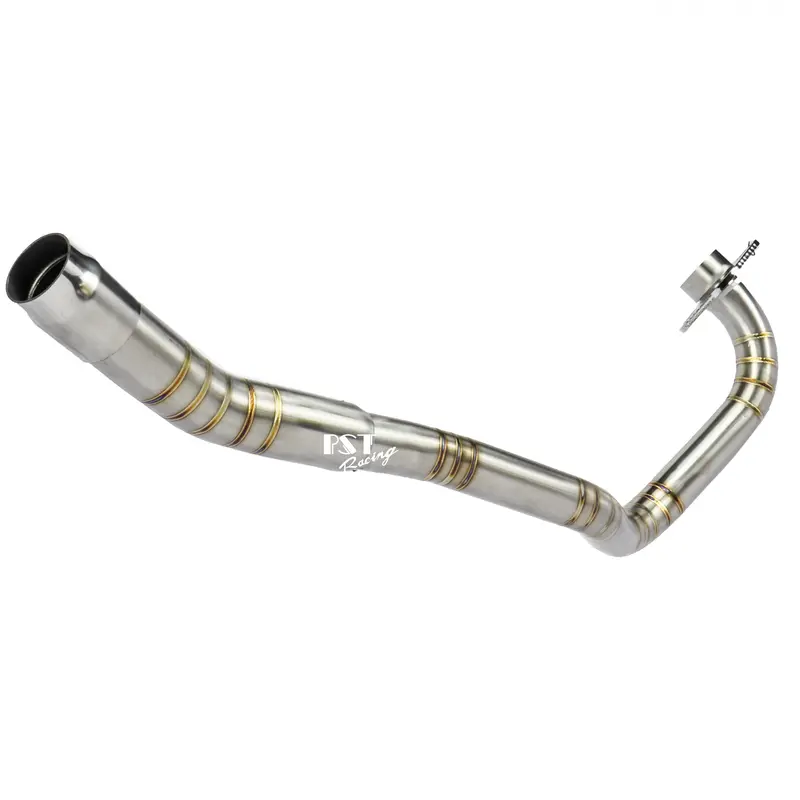 Cổ pô inox 304 thay thế cổ pô zin bị gỉ sét, vân hàn titan, lắp đặt như zin. 5
