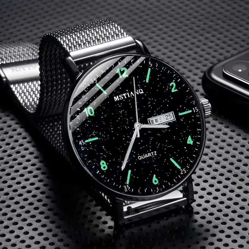 Watch. Đồng Hồ Nam, Hàng Mới Về 2024, Thích Hợp Cho Thanh Niên Và Trường Trung Học Cơ Sở, Có Lịch, Chống Thấm Nước, Dạ Quang, Thời Trang, Thích Hợp Cho Kỳ Thi Công Nhân