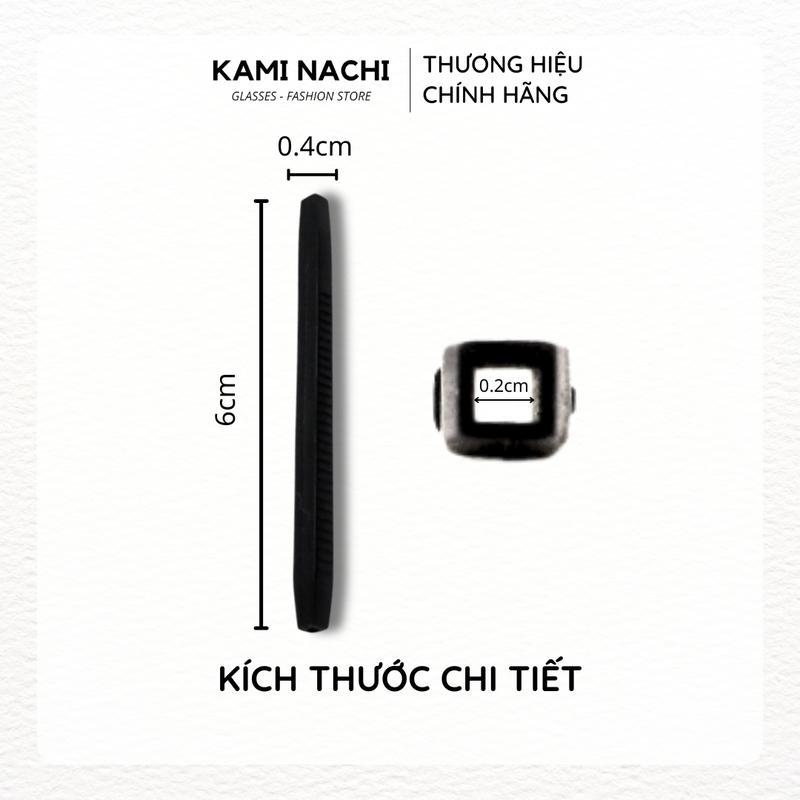 Miếng đệm làm êm tai cho kính bằng silicon siêu bền hình cây tăm chống trượt KAMI NACHI 2