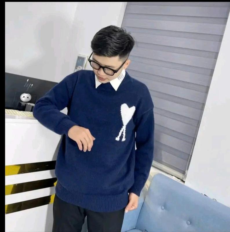 Áo len sweater unisex nam nữ ÁT trái tim áo len form rộng new 2025 áo len