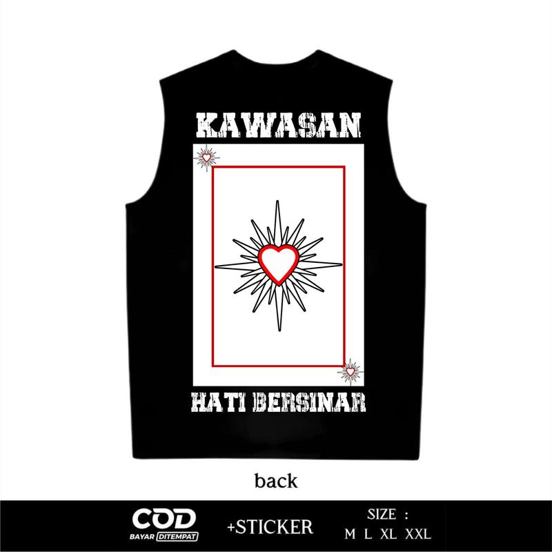 Kaos Singlet PSHT Kawasan Hati Bersinar Sablon DTF Desain Terbaru By Sablonkita 1