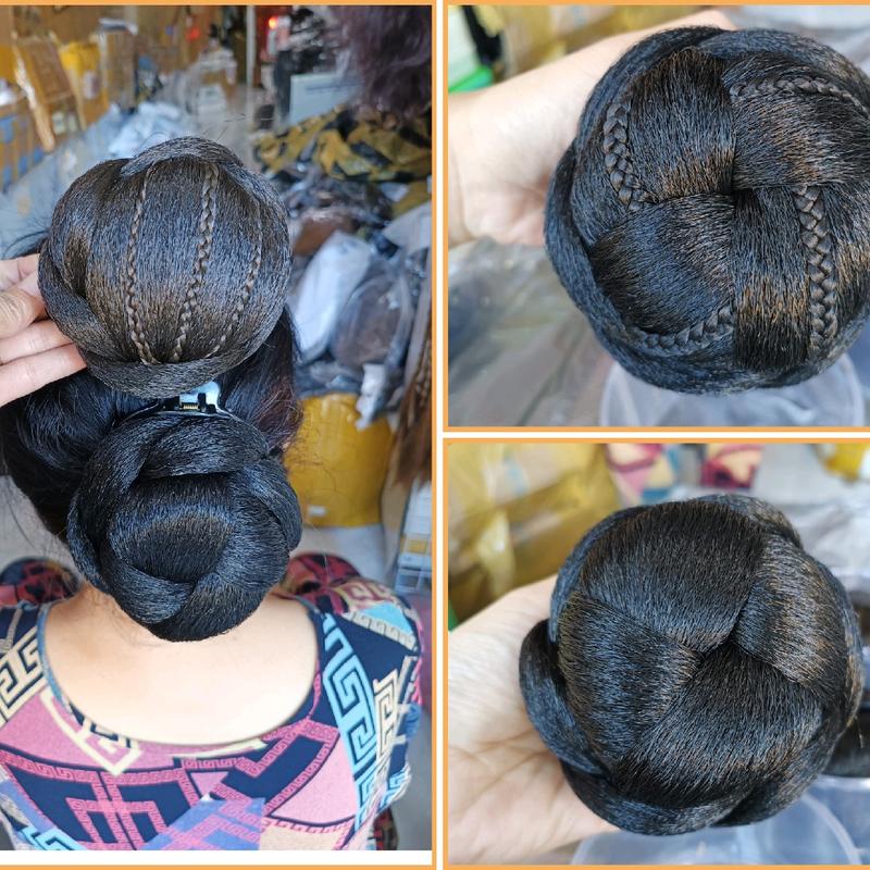 Tóc búi kẹp trung niên đủ dáng mẫu mới nhất năm Wig