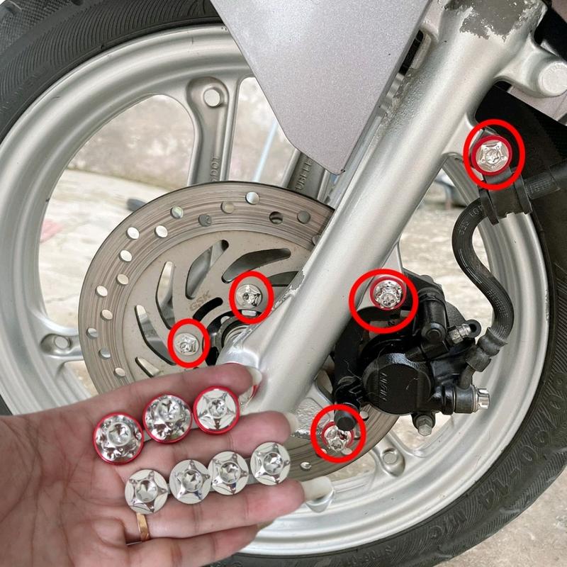 ốc Salaya bắt pass Heo+pass dây dầu +ốc đĩa cho mâm zin Phụ Tùng Phụ Kiện Inox