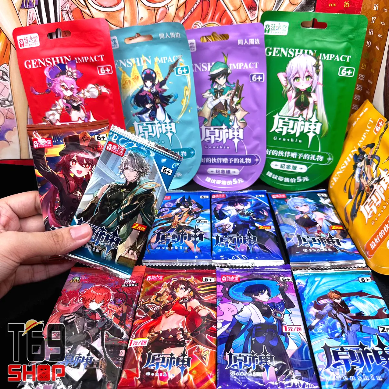 Pack nhân phẩm, gói thẻ nhân phẩm game Genshin Impact và Honkai Star Rail mẫu mới [T69 Shop]