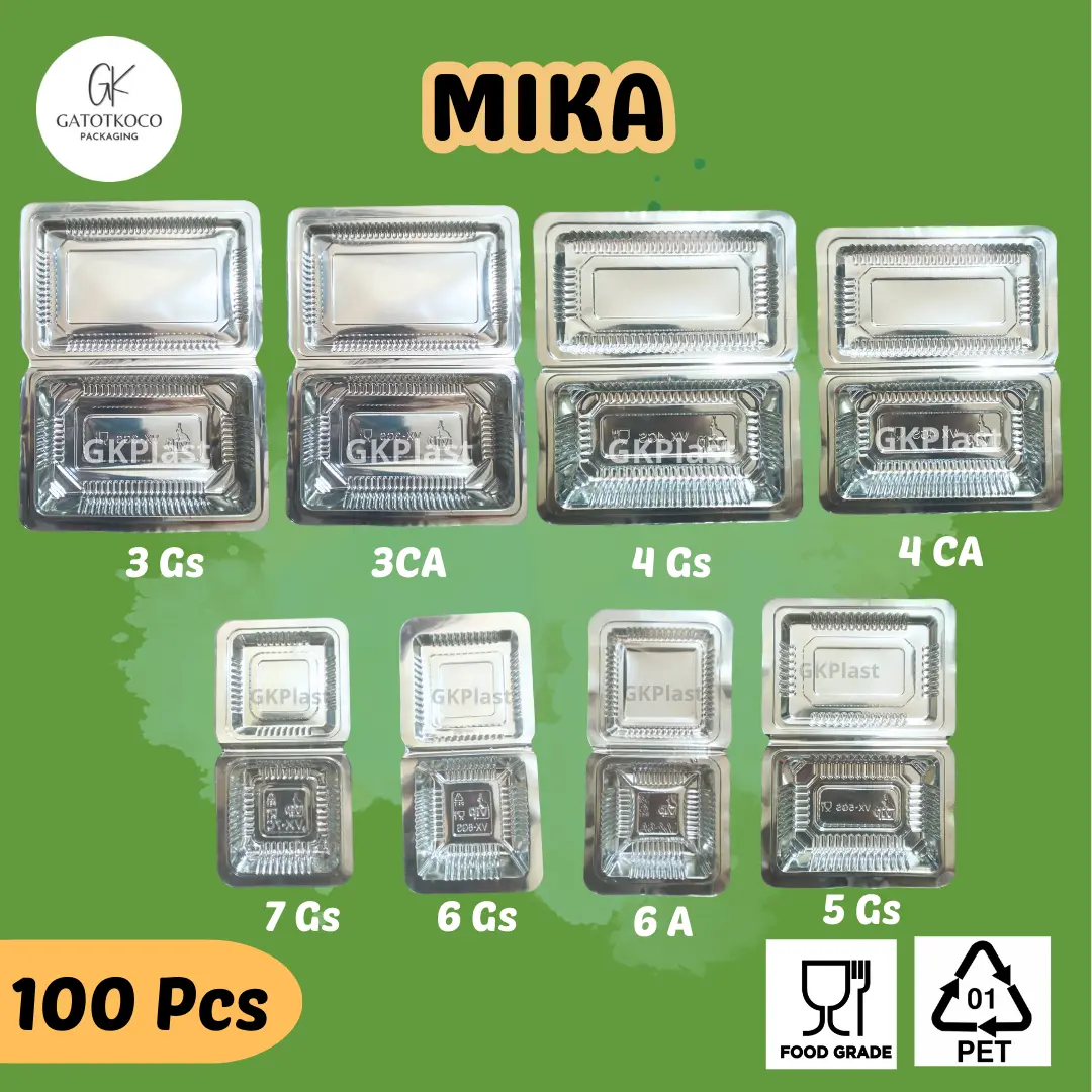 (100 Pcs) Mika Plastik /mika snack/mika klepon/mika nasi kuning / mika serbaguna