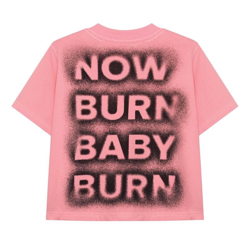 Product Introduction of Áo thun unisex local brand HUGU - NOW BURN BABY BURN - vải cotton 2 chiều, form boxy - baby tee, in tram Top Cổ Tròn Menswear 2