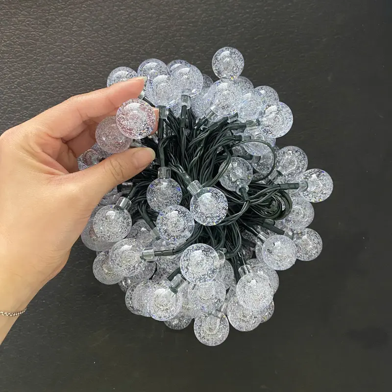 Dây Đèn Dài 12m Gồm 100 Bóng Hình Tròn, Ngôi Sao Không Bao Gồm Tấm Pin 1