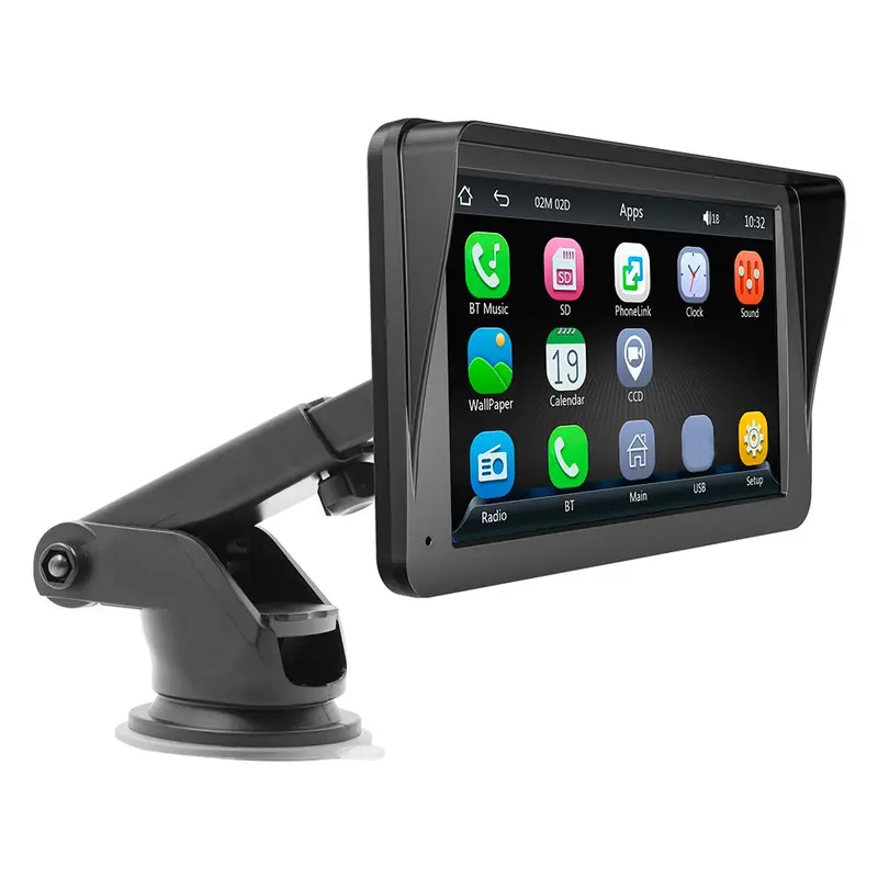 7 Inch Portable Car Video Players, 1 Set Adjustable Car MP5 Player with BT & Rear View Camera, Car Electronics, Car Video Players, Universal Car Accessories, Car Gadgets, Birthday Gifts, Back to School Supplies, Men's Gadgets 0