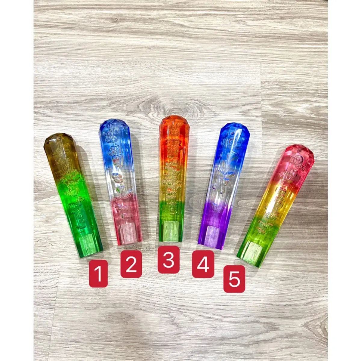 [Ảnh Thật] Cần số pha lê 20cm 3 màu cực hot