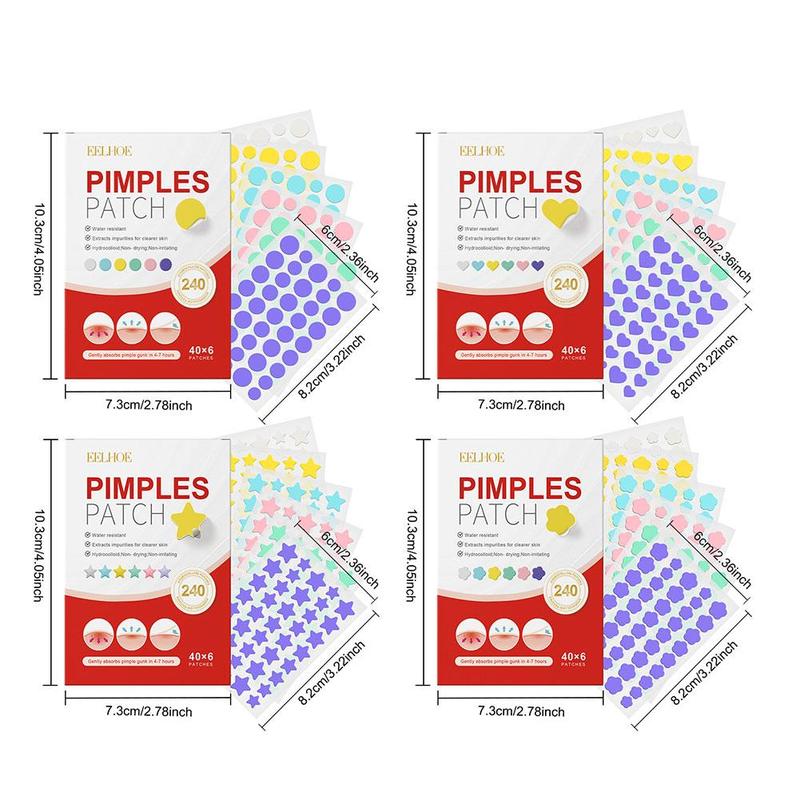 Product Introduction of 240pcs Salicylic Acid Acne Patch Colorful Heart Star Acne Shaped Pimple Patch N6S9 26