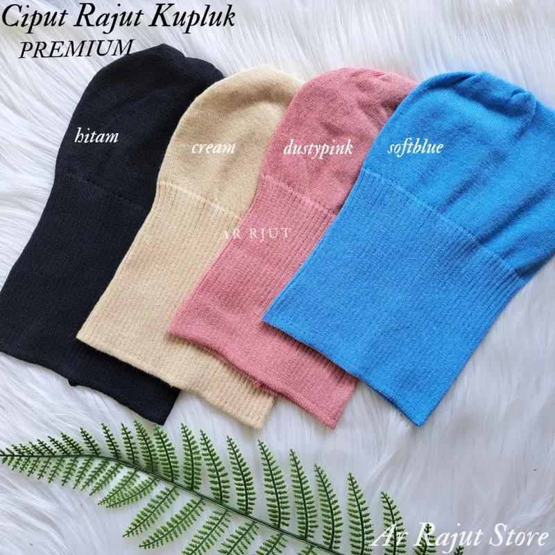 Ciput Rajut Kupluk Premium Inner Jilbab Salur Dalaman Kerudung Anti Pusing Turki Arab Instan  wanita Dewasa 2