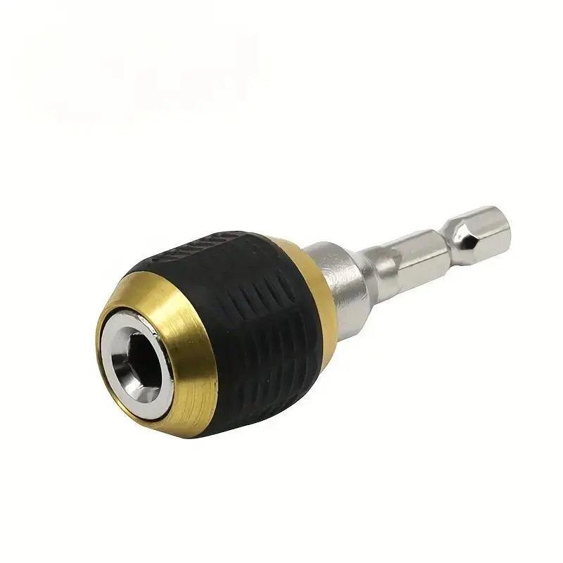 60mm 1/4 Inch Hex Shank Drill Bit Holder, Quick Release Locking Drill Extension Rod, Hex Shank Drill Adapter for Electric Drill, Impact Drill, Air Drill 7