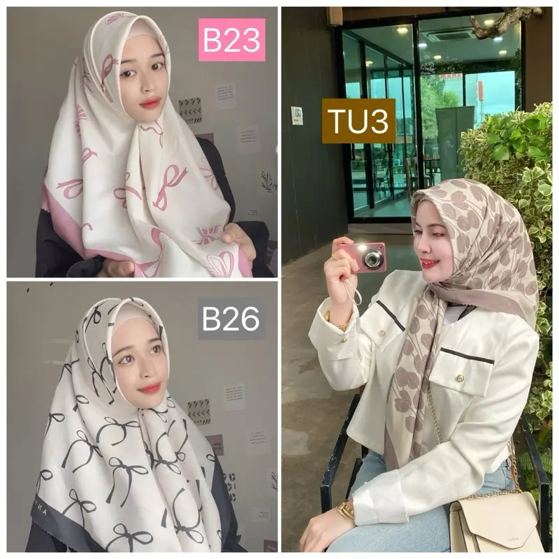 ผ้าคลุมสามเหลี่ยมCotton voal จัดส่งฟรีรวมแบรนดังจากมาเล