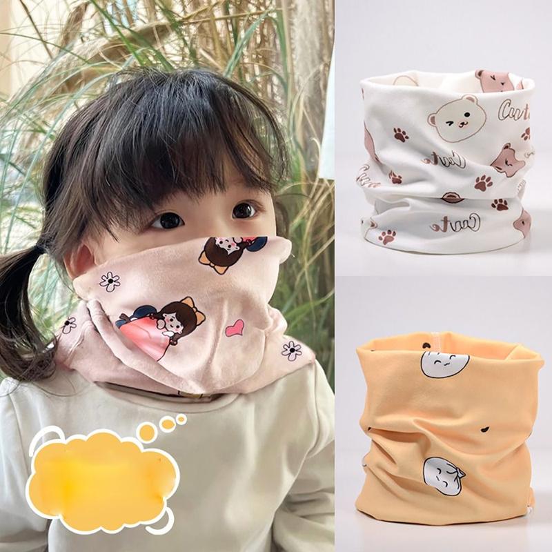 Product Introduction of Fashion Bib Baby Thermal Neck Warmer Thickened Snap Fastener Children Kids Winter Scarves Windproof Coldproof Warm Neck Cover Snood Cowl Tube Autumn Winter 11