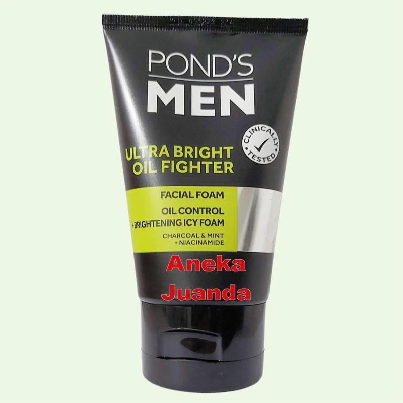 Ponds men ultra bright oil filter facial foam sabun muka 100g 0