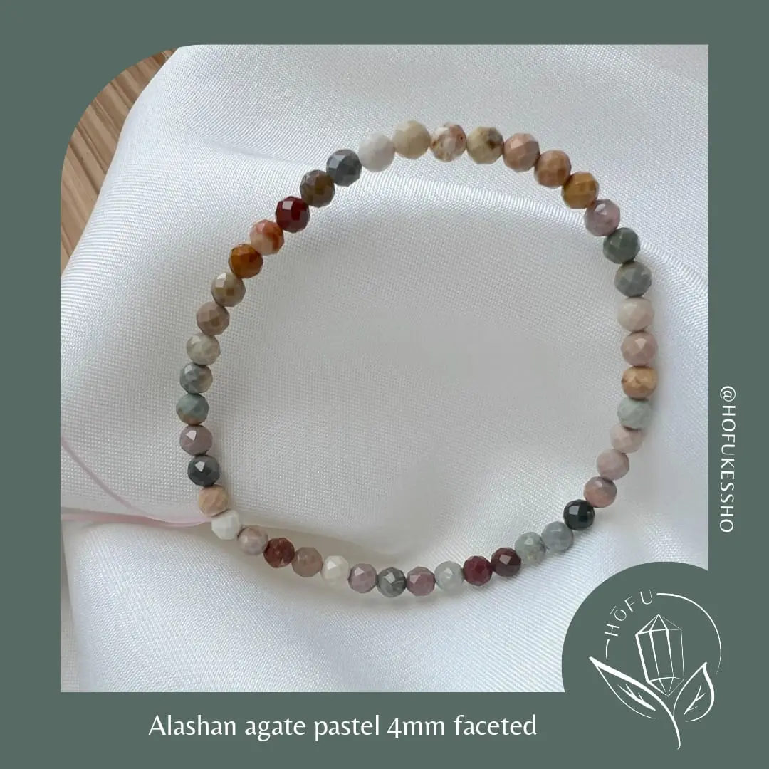 Gelang Alashan Agate Pastel Natural Crystal Bracelet
