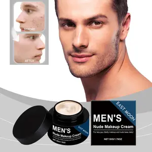 Mens Nude Makeup Cream 50gMen'S BB Cream Mens Skin Tone Up Cream Men's Facial Cream Lazy Cream Memutihkan Wajah Pria Concealer Skincare Pria Krim Pemutih Wajah Pria Pelembab Ketidaksempurnaan Tahan Air Dan Keringat Tahan Lama Dan Tidak Berminyak