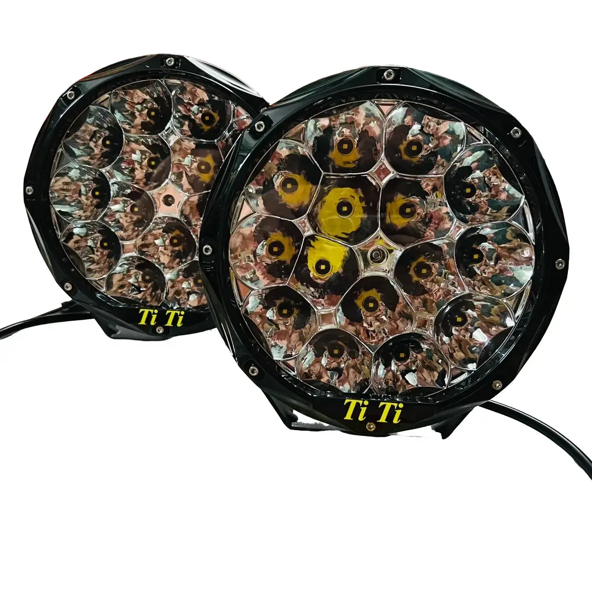 Đèn pha led 15 bóng 1000m Ti Ti /Nguồn điện Auto 12v/24v 150W Phụ Tùng