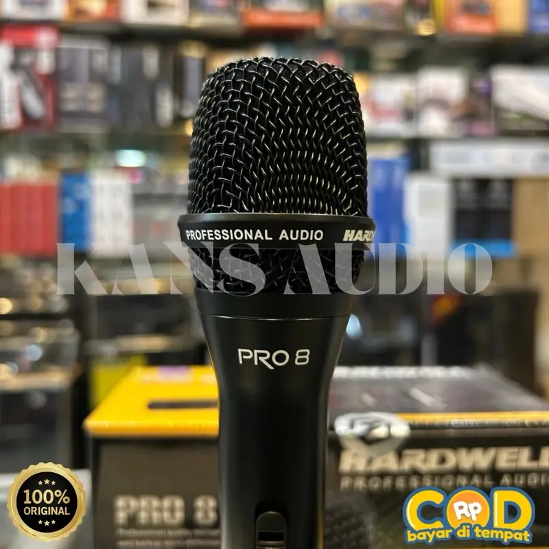MICROPHONE HARDWELL PRO 8 / PRO 8 (ORIGINAL) Hitam Putih 1