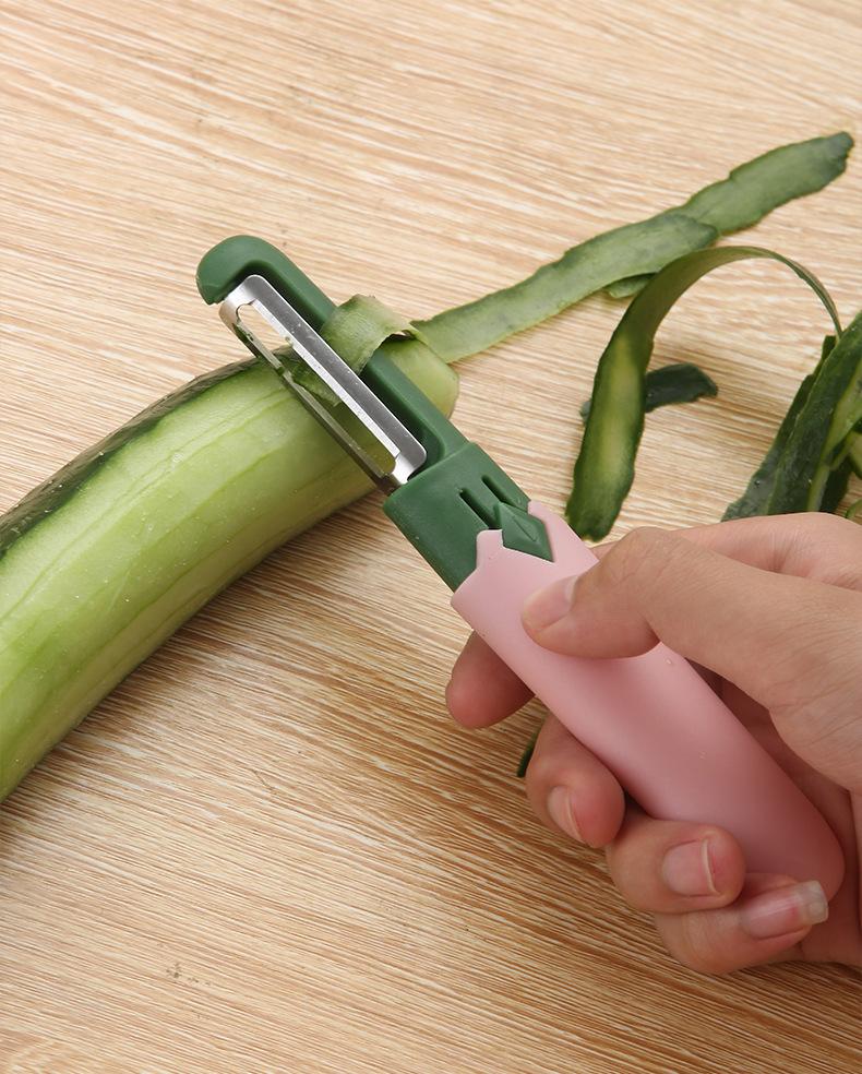 Product Introduction of Multifunctional Peeler Double-Headed Fruit Knife Stainless Steel 2-in-1 Portable Safe Mini Knife Peeler Wholesale 15