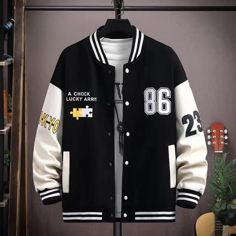 Áo khoác nỉ hoodie nam nữ màu đen trắng AN16 dáng bomber mới Menswear Jacket