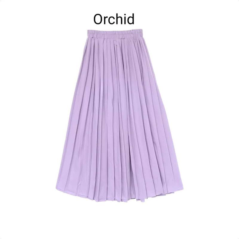 PAKET ISI 5 PCS ROK PLISKET PREMIUM JUMBO M FiT TO XXL / MAYUNG / MAXI REMPEL LIPAT PANJANG / MAKSI MUSLIM TERBARU TEBAL HYGET TERMURAH Polos Hitam Cokelat Navy Putih Navy 8