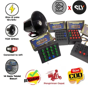 KLAKSON TELOLET NADA  KIW-KIW CUKURUGUUK dan BASURI ELEKTRIK TOA 12 V 24 V UNIVERSAL Car Kendaraan