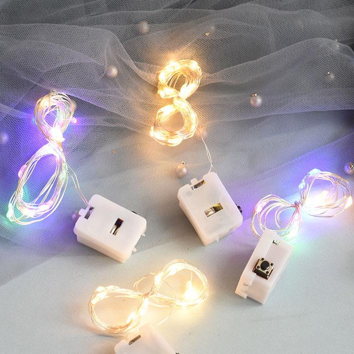 Dây đèn đom đóm 2-3mét dùng pin - đèn led dùng pin,Dây đèn Led fairylight