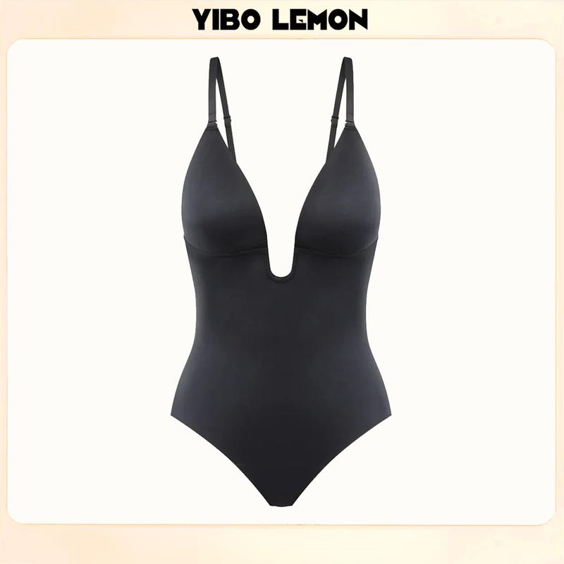 【YIBOLEMON Đồ Định Hình Ngoại Cỡ Xuyên Biên Giới Bó Eo Hở Lưng Nâng Hông Phong Cách Âu Mỹ Một Mảnh Quần Áo Định Hình Cơ Thể