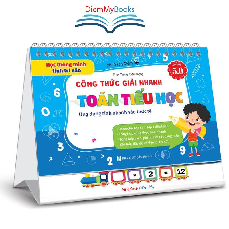 Sách- Bộ Lịch Công Thức Toán Học Sổ Tay Tổng Hợp Kiến Thức Dành Cho Học Sinh Tiểu Học Công Thức Giải Nhanh Toán