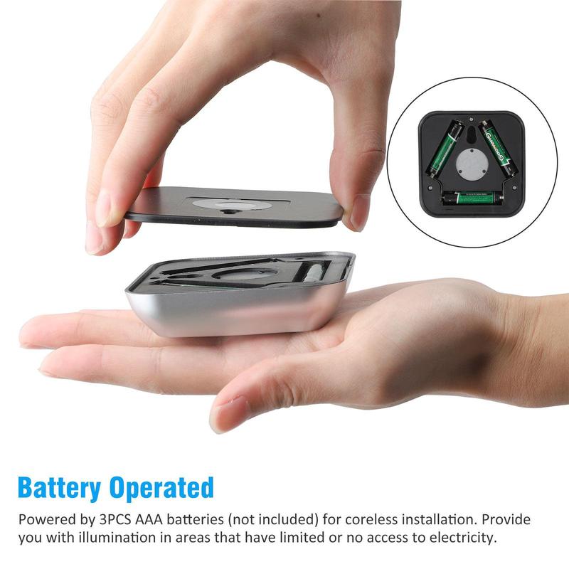 Motion-Sensing Night Lights, 1 Count Stair Wireless Night Lights, Suitable for Cabinet, Toilet, Wardrobe Decoration 5