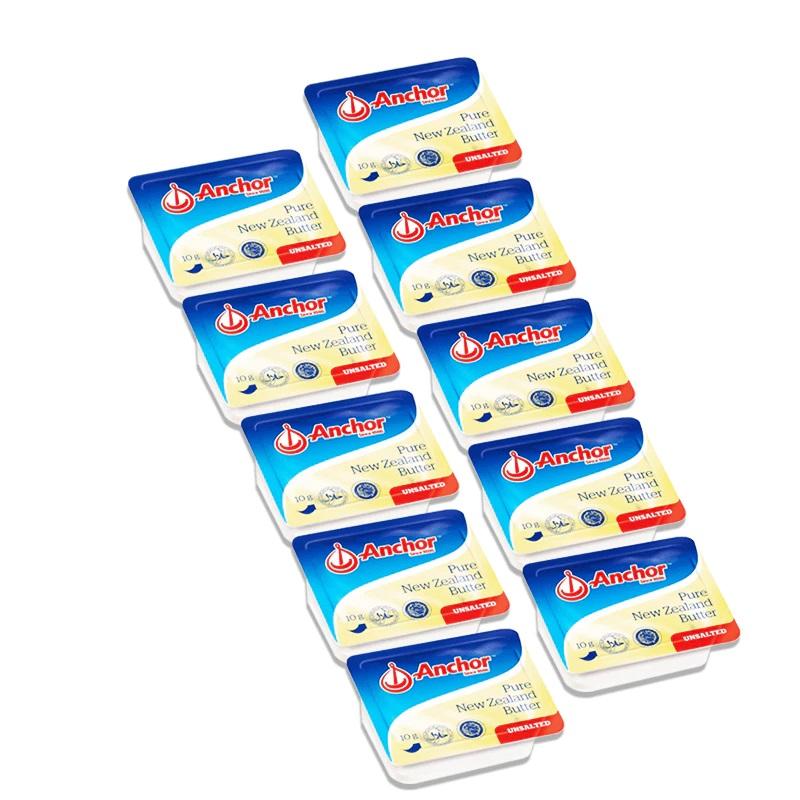 Bơ lạt Anchor tách muối cho bé ăn dặm Vỉ 10 viên - 7g/ viên, xuất xứ New Zealand bơ lạt