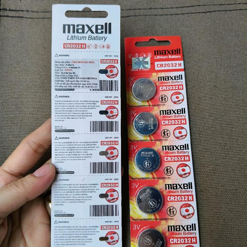 (COMBO ) 2 vỉ pin Maxell CR 2032 dành cho chìa khóa xe smarkey và các thiết bị điện tử khác như tab.định vị.máy tính.đồ chơi điện tử 3