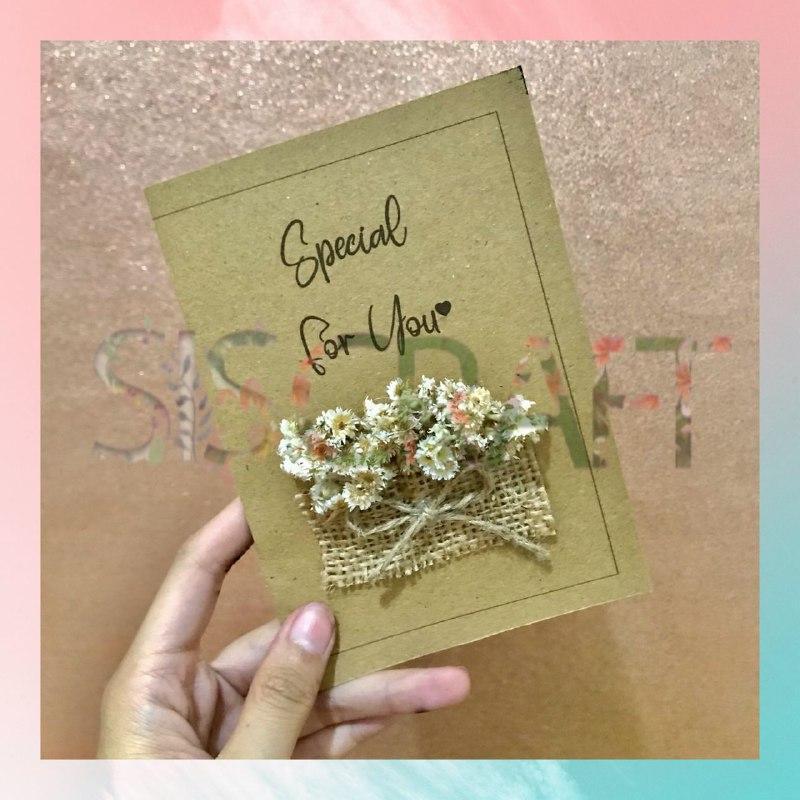 Dried Flower Card | Kartu ucapan Bunga Kering | Kartu ucapan - Shop ...