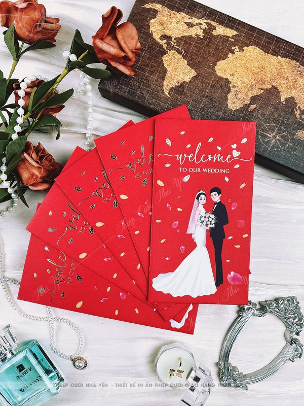 SET 10 BAO LÌ XÌ ĐÁM CƯỚI (HÀNG ĐẸP) - Mẫu Hot Nhất Hiện Nay