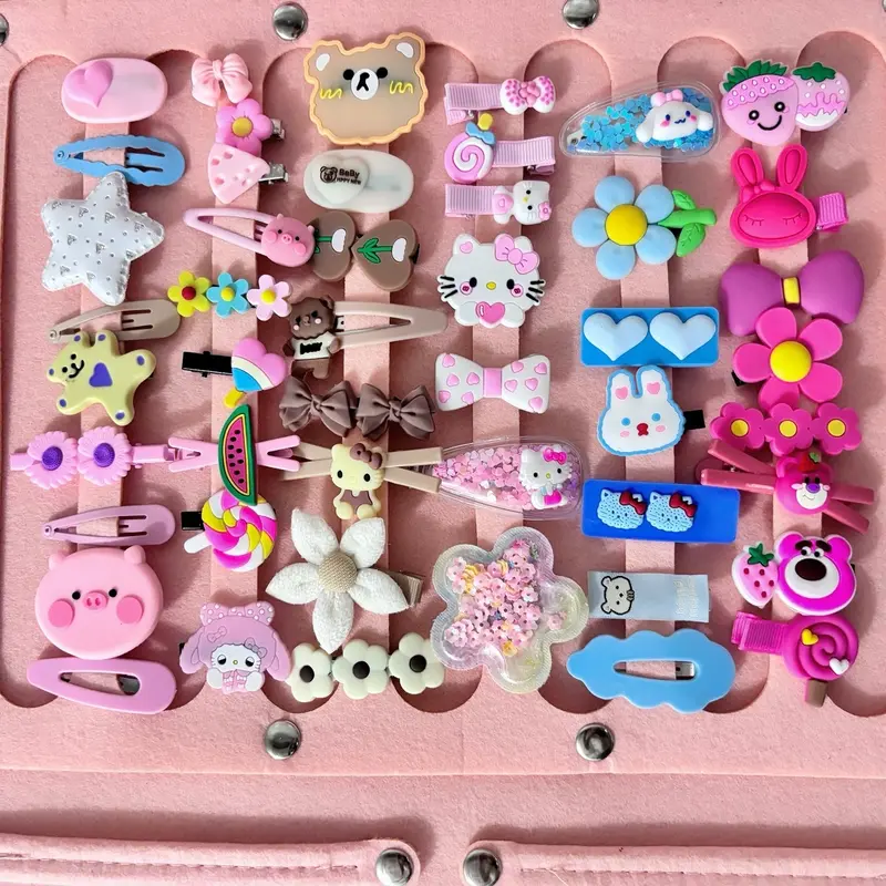 Set 100 Chiếc Kẹp Tóc Mẫu Mã Đa Dạng Kèm Tấm Bảng Để Kẹp Phù Hợp Làm Quà Tặng Cho Người Yêu, Bạn Thân, Em Gái 2