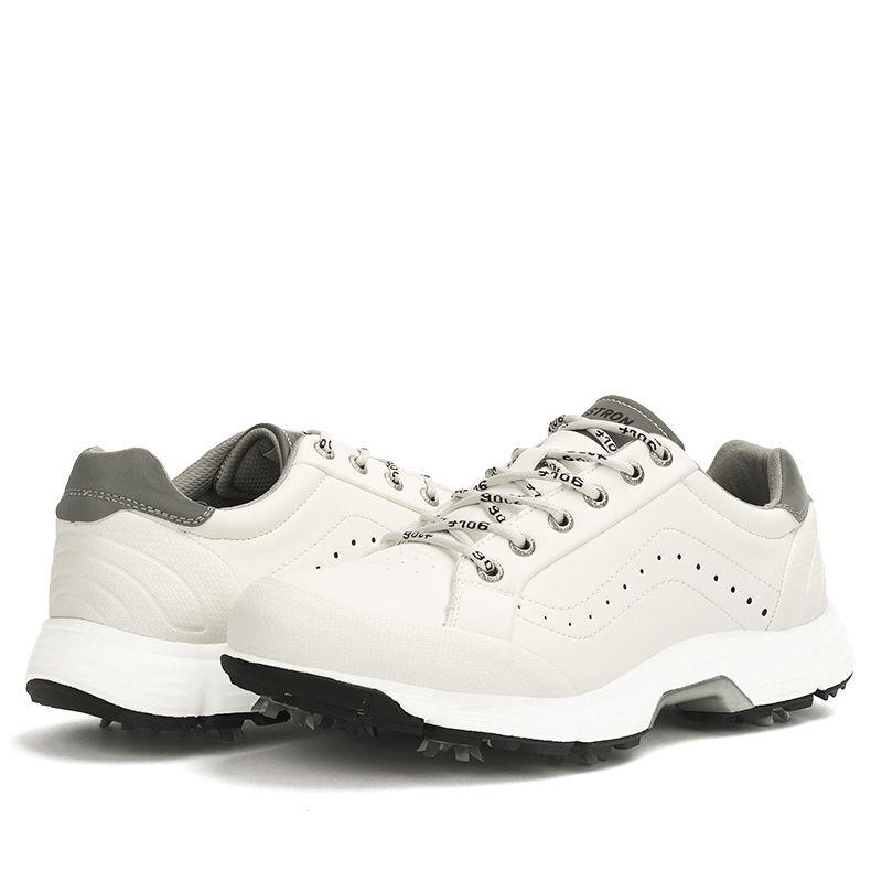 Product Introduction of Foreign Trade Low-Top Men's Golf Waterproof Sneakers Non-Slip plus Size with Studs Golf Sports Leisure Training Shoes Men's Xz25036 13