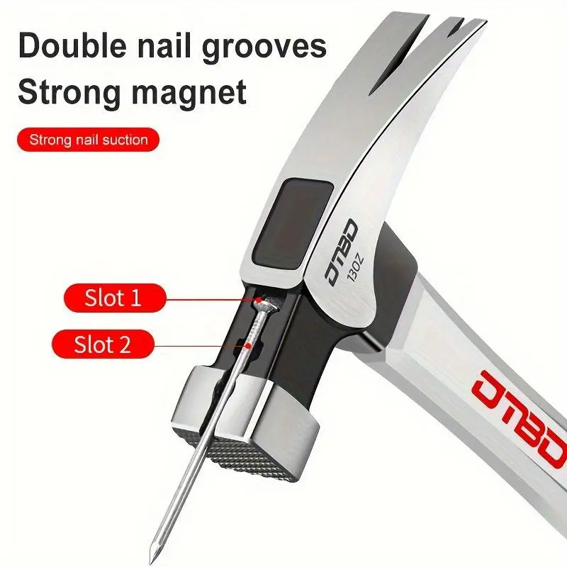 Stainless Steel Claw Hammer, Multipurpose Hammer with Comfort Grip Handle, Professional Hammer Tool for Woodworking, Home, Office, Heavy Duty, Hardware 5
