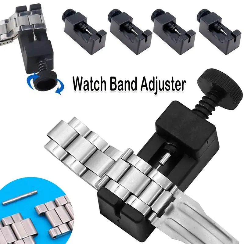 Bộ điều chỉnh Dây Đeo Đồng Đồng Hồ, Cầm Tay, Chất liệu ABS, Kích thước nhỏ, Công cụ phục hồi, Loại bỏ chốt dây chuyền, Thích hợp để sửa chữa dây đeo đồng Đồng Hồ, Thiết bị tách rời, có thể được sử dụng làm vòng đeo tay Dây Đeo Đồng Hồ 1