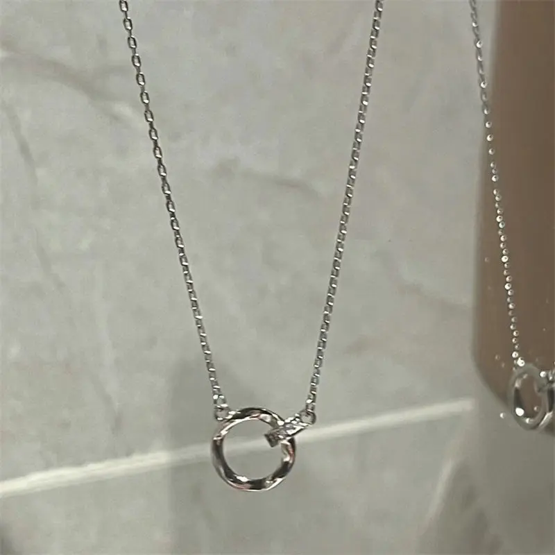 Vòng Cổ Lồng Vào Nhau Vòng Möbius, Dành Cho Phụ Nữ, Thiết Kế Cao Cấp Sang Trọng Giá Cả Phải Chăng, Dây Chuyền Xương Đòn Độc Đáo Vòng Cổ Cặp Đôi Và Bạn Thân, Năm 2025, Bán Chạy Tại Cửa Hàng 4