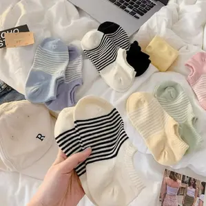 KK312 Kaos Kaki Anak dan Remaja Korea Style Stripes Kid and Teenagers Socks