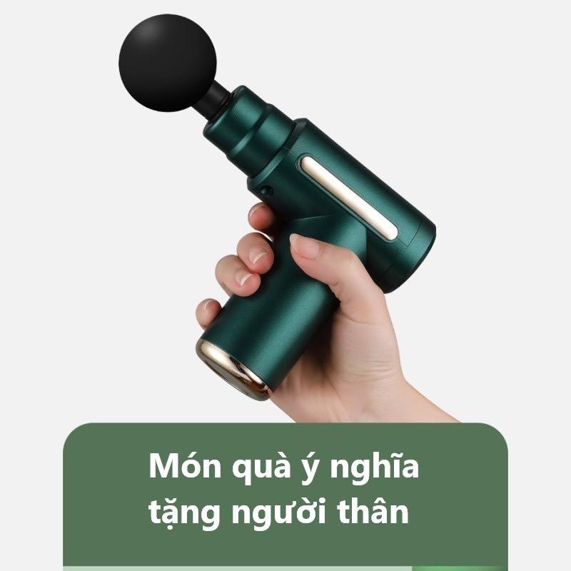 Máy massage cầm tay mini đấm lưng mát xa đau mỏi cổ vai gáy 4 đầu 6 chế độ bảo hành 6 tháng Máy massage cầm tay, trị liệu toàn thân,  Cấp Độ Chuyên Sâu 9