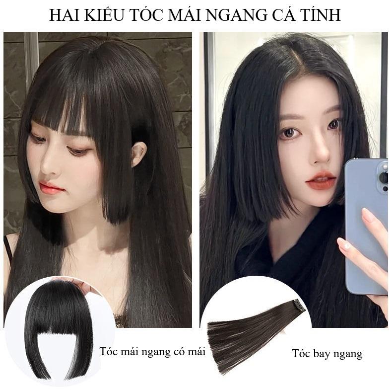 Tóc giả mái ngố Hime Nhật | Tóc mái giả nữ mềm tự nhiên phong cách Nhật Bản