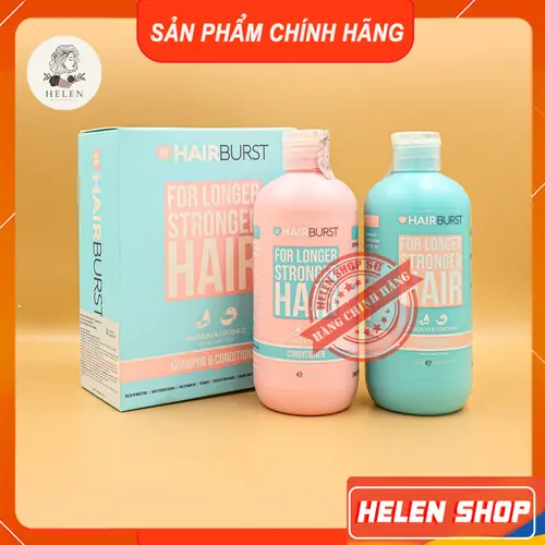 Dầu Gội Hairburst Chính Hãng Giúp Tóc Chắc Khỏe Và Dài Nhanh Hơn For Longer Stronger Hair 350ML Nữ Women Gội Đầu
