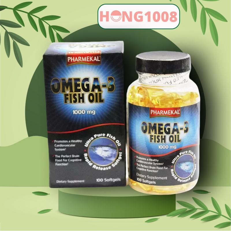  Viên uống Viên Dầu Cá Omega 3 Fish Oil 1000mg Pharmekal 100 viên shop Hong1008 